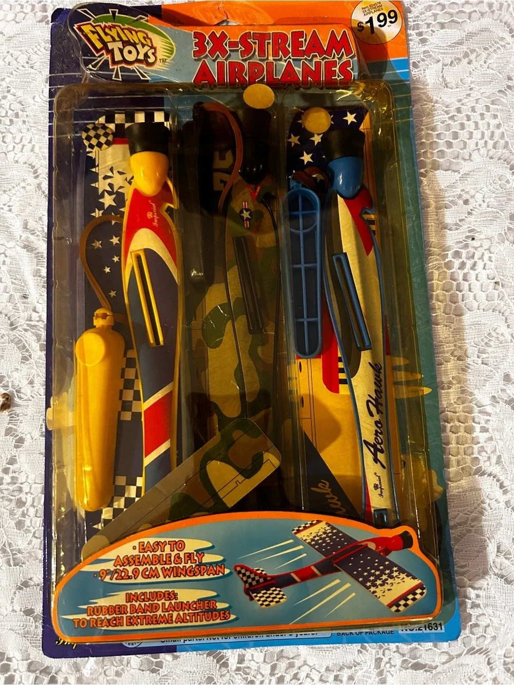 Vintage Flying Toys 3X-Stream Airplanes NOS Sealed